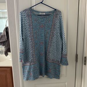 Soft baby blue tunic size 1X